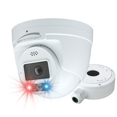SPECO Speco O4TDD2 4MP Deterrence Turret Camera IP66