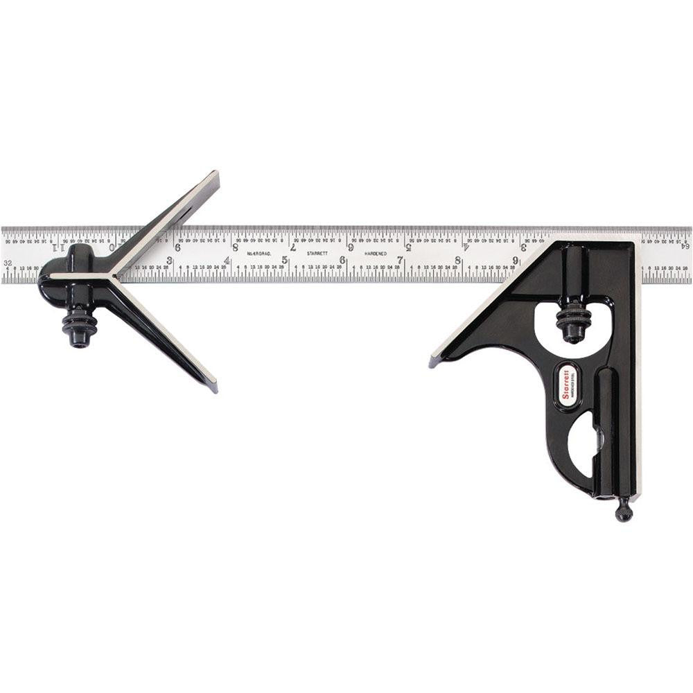STARRETT Starrett 56397 Combination Square Set 12 in 3 Piece