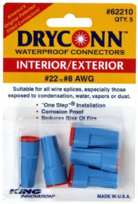 GARDNER BENDER Ecm Industries Llc 62210 Waterproof Wire Connector 5 Pack