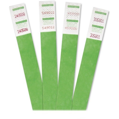 ADVANTUS Advantus Corp. AVT75511 Green Tyvek Wrist Bands 500 Pack