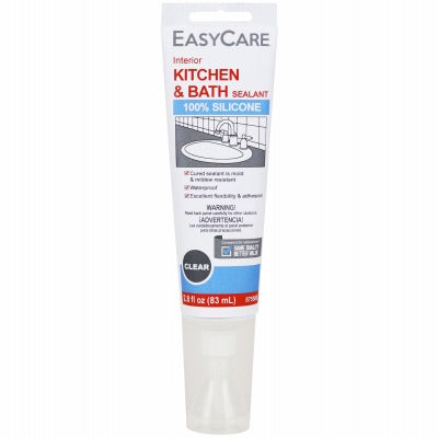 DAP Dap Inc 8727 Clear Silicone Sealant 2.8 Oz Kitchen Bath