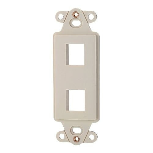 SIGNAMAX Signamax Inc. DA-2-GY 2-port Decora Keystone Faceplate