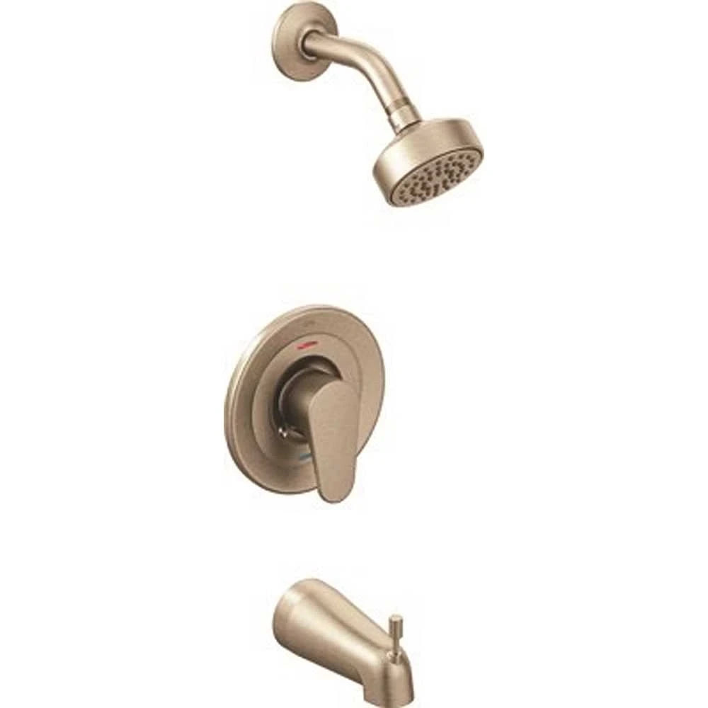 CLEVELAND FAUCET Cleveland Faucet 46301CBNGR Edgestone single-handle bathtub/shower trim kit 1.75 gpm (4 in. spray / 5 in. spout)