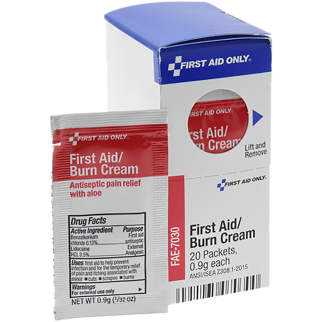 FIRST AID ONLY First Aid Only FAE-7030 Burn Treatment Cream Packet 20pk