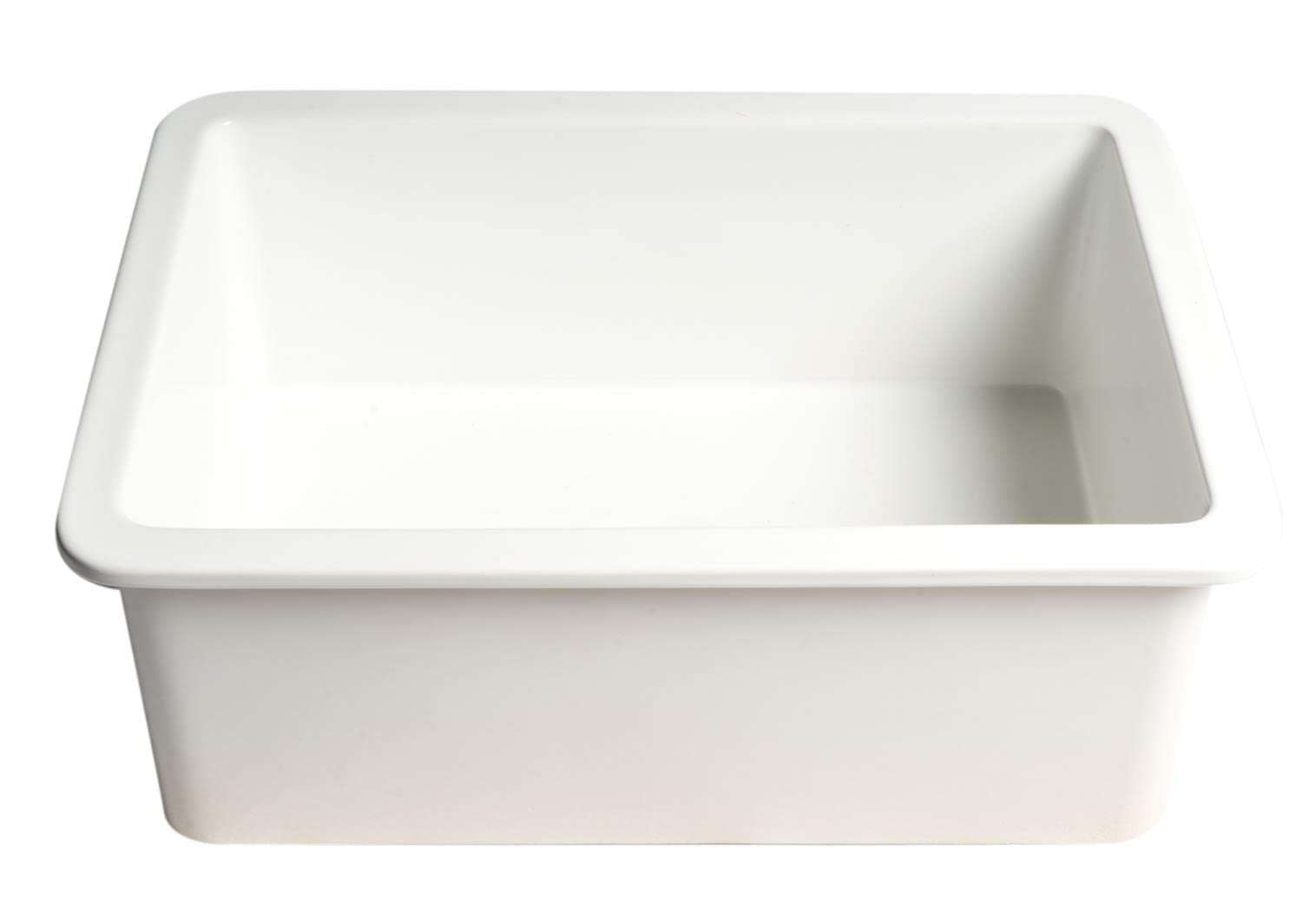 ALFI Alfi ABF2718UD-W Fireclay Kitchen Sink Undermount White