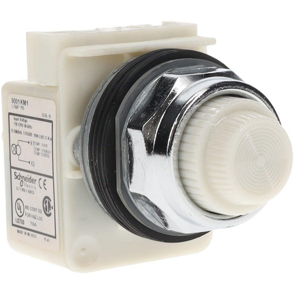 SCHNEIDER ELECTRIC Schneider Electric 9001KP1W31 Indicating Light 120V White