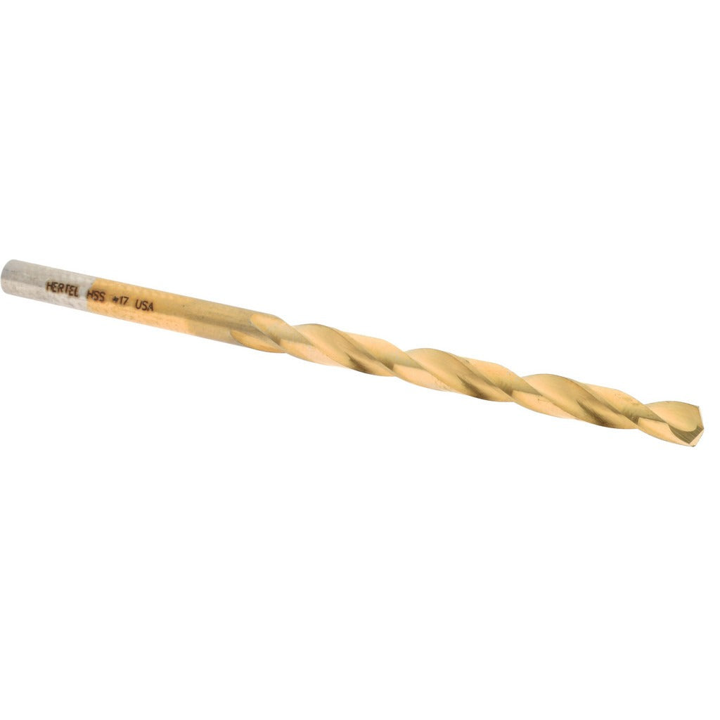 HERTEL Hertel 66694167 Jobber Drill No. 17 Hss Tin 135 Deg
