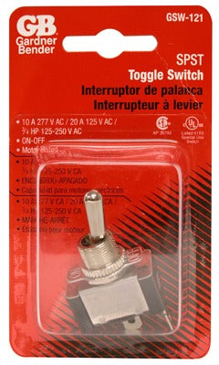 GARDNER BENDER Ecm Industries Llc GSW-121 Heavy Duty Toggle Switch 20A 125V
