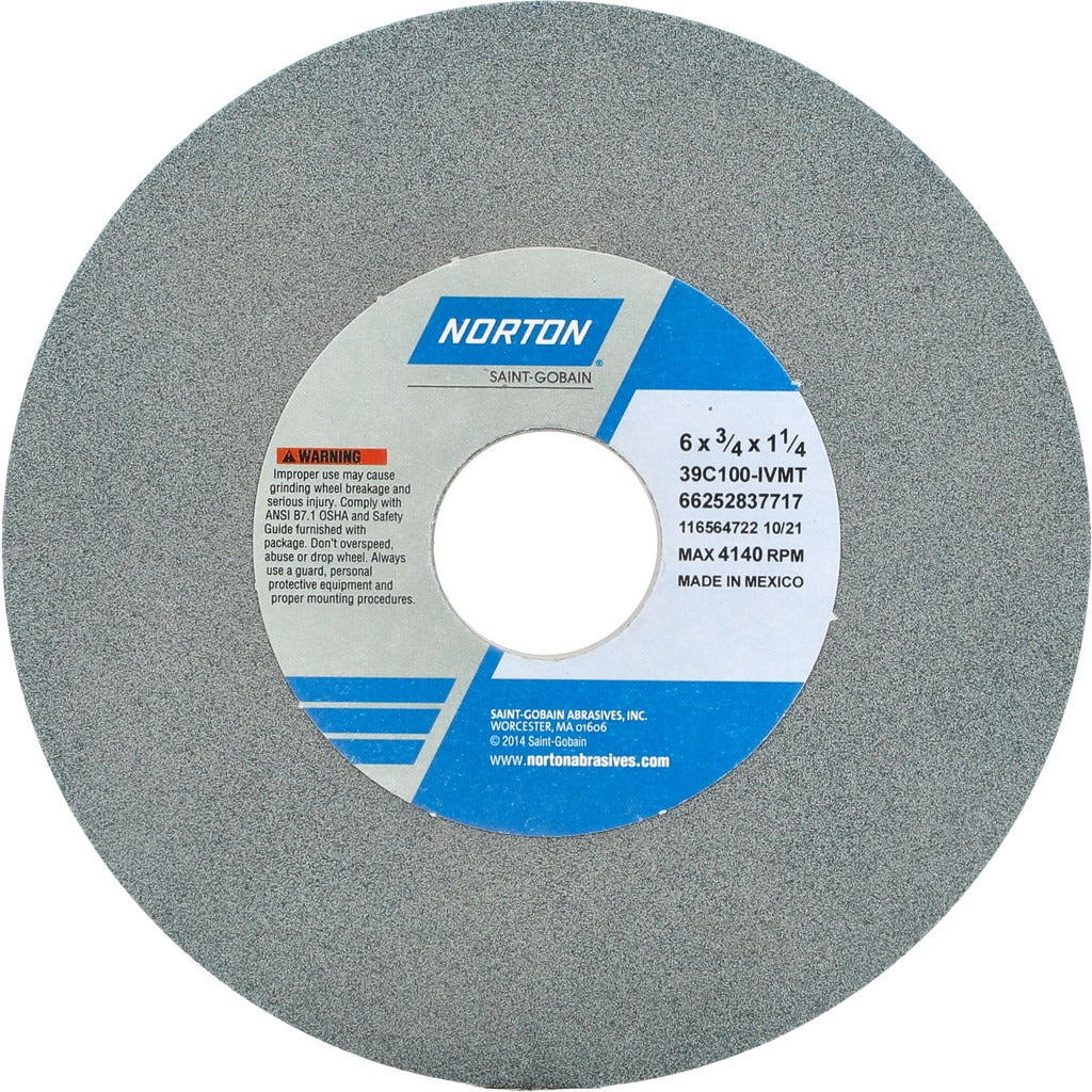 NORTON Norton 66252837717 Surface Grinding Wheel 6in 100 Grit