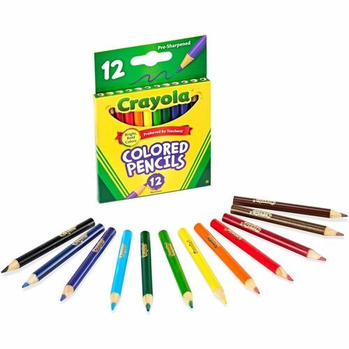 CRAYOLA Crayola CYO684112 Short Colored Pencils 12 Set