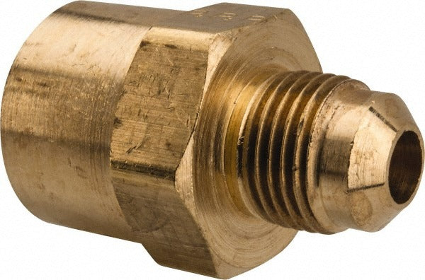 PARKER Parker 46F-6-8 Brass Flare Connector 3/8 in Od 1/2-14 Nptf