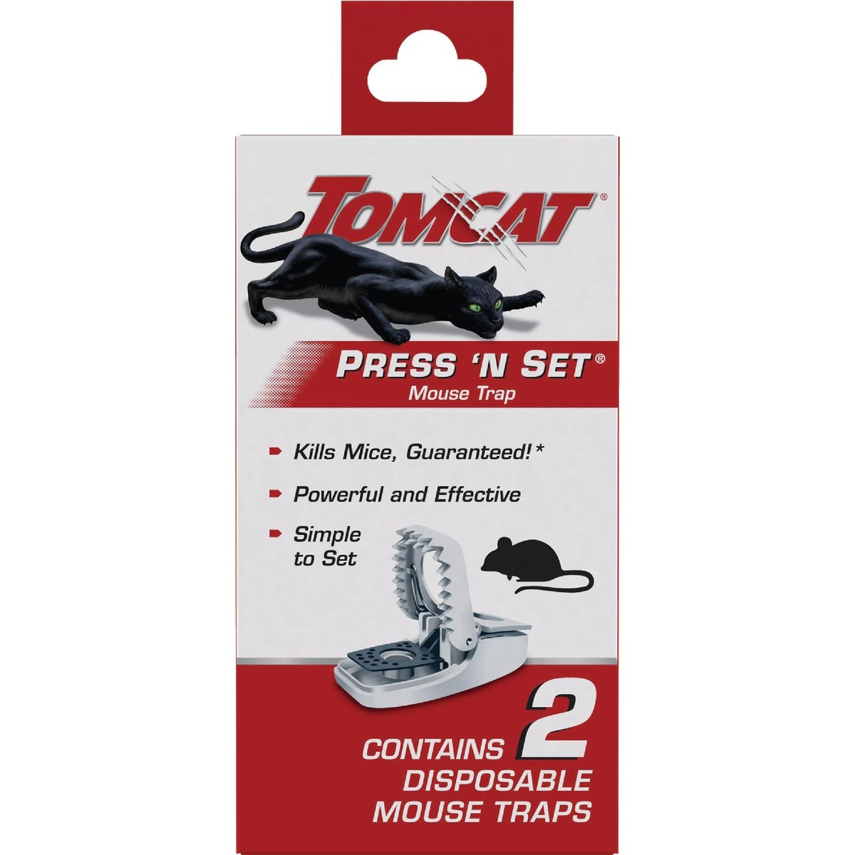 TOMCAT Tomcat 3610110 Press-n-set Mouse Trap 2 Pack
