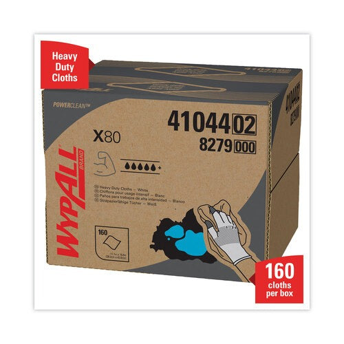 KIMBERLY-CLARK Kimberly-Clark KCC41044 WypAll X80 Wipers (12.5 x 16.45, 160/Box)