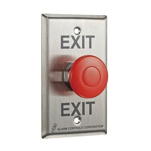 ALARM CONTROLS Alarm Controls Corporation EB-3 Large Red Mushroom Button