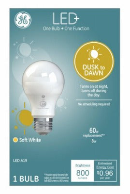 GE G E Lighting 93101946 Led Dusk to Dawn A19 Bulb 8W