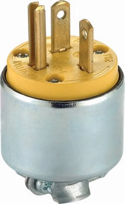 LEVITON Leviton Mfg Co 000-520PA-000 Armored Plug 20A Yellow
