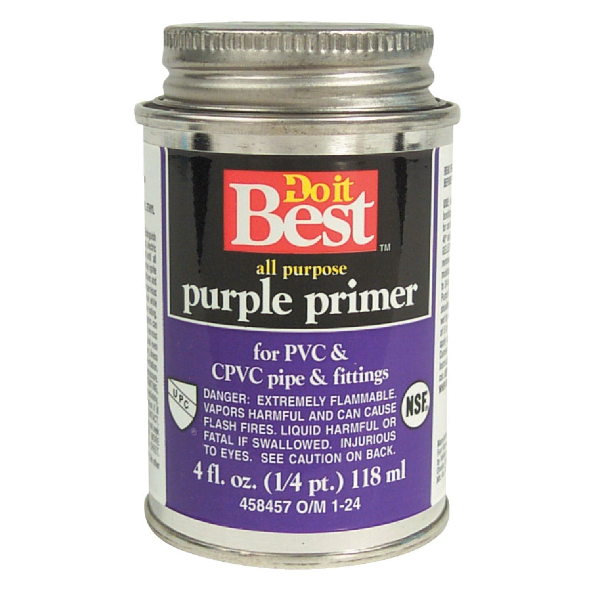 BSC PREFERRED Bsc Preferred 19054-24 Pvc Cpvc Purple Primer 0.25 Pint