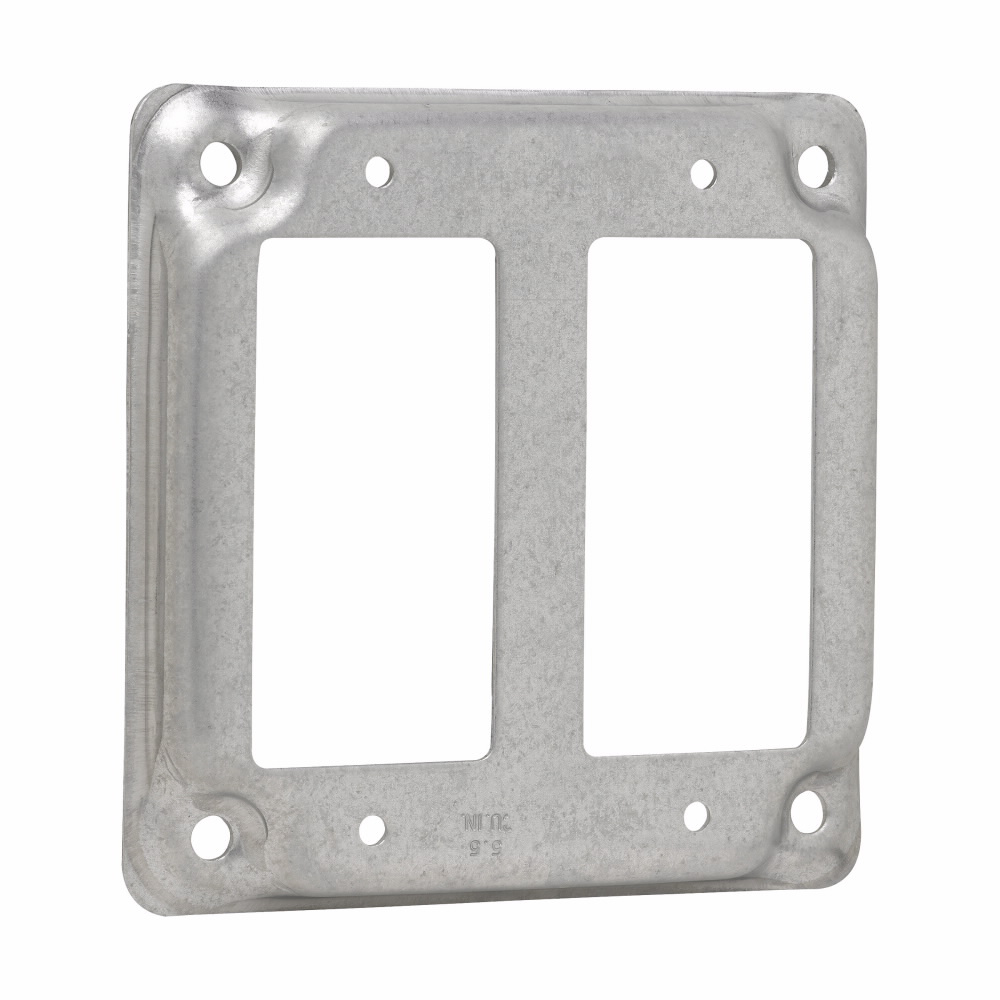 Crouse-Hinds TP511 Square Surface Cover for Two GFCI Receptacles 5.5 Cubic Inch Capacity