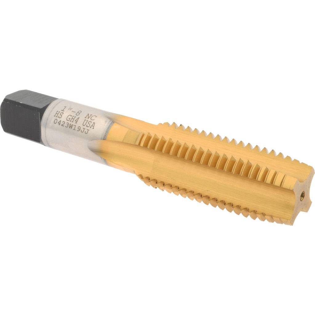 HERTEL Hertel K008630AS25 Straight Flute Tap 1-8 Unc Hss Tin