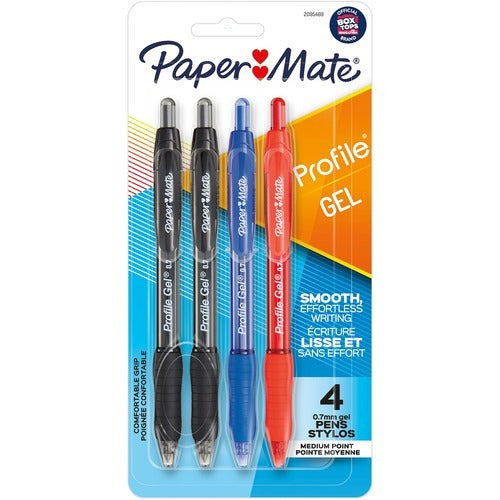 PAPER MATE Paper Mate PAP2095469 Retractable Gel Pen Blue 4-pack