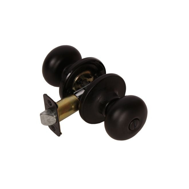 PAMEX Pamex FTF910 Baron Knob Privacy Lockset Grade 3 Matte Black