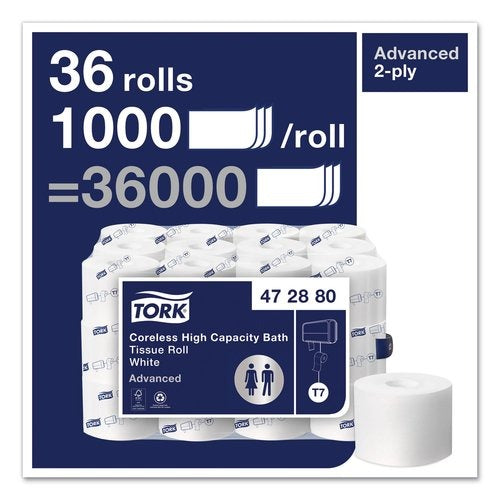 TORK Tork TRK472880 Advanced Coreless High Capacity Bath Tissue (36/Carton)