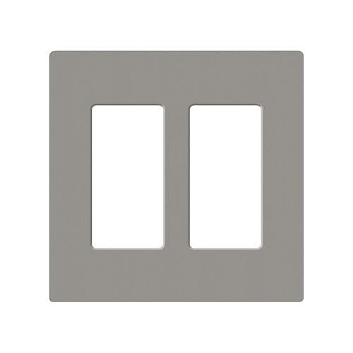 LUTRON Lutron Electronics SC-2-CS Satin Wallplate 2 Gang