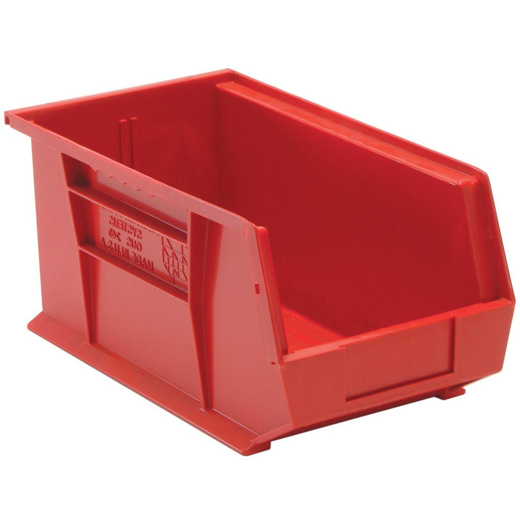 QUANTUM STORAGE SYSTEMS Quantum Storage QUS240RDCS Hopper Stacking Bin Red 12 Pack
