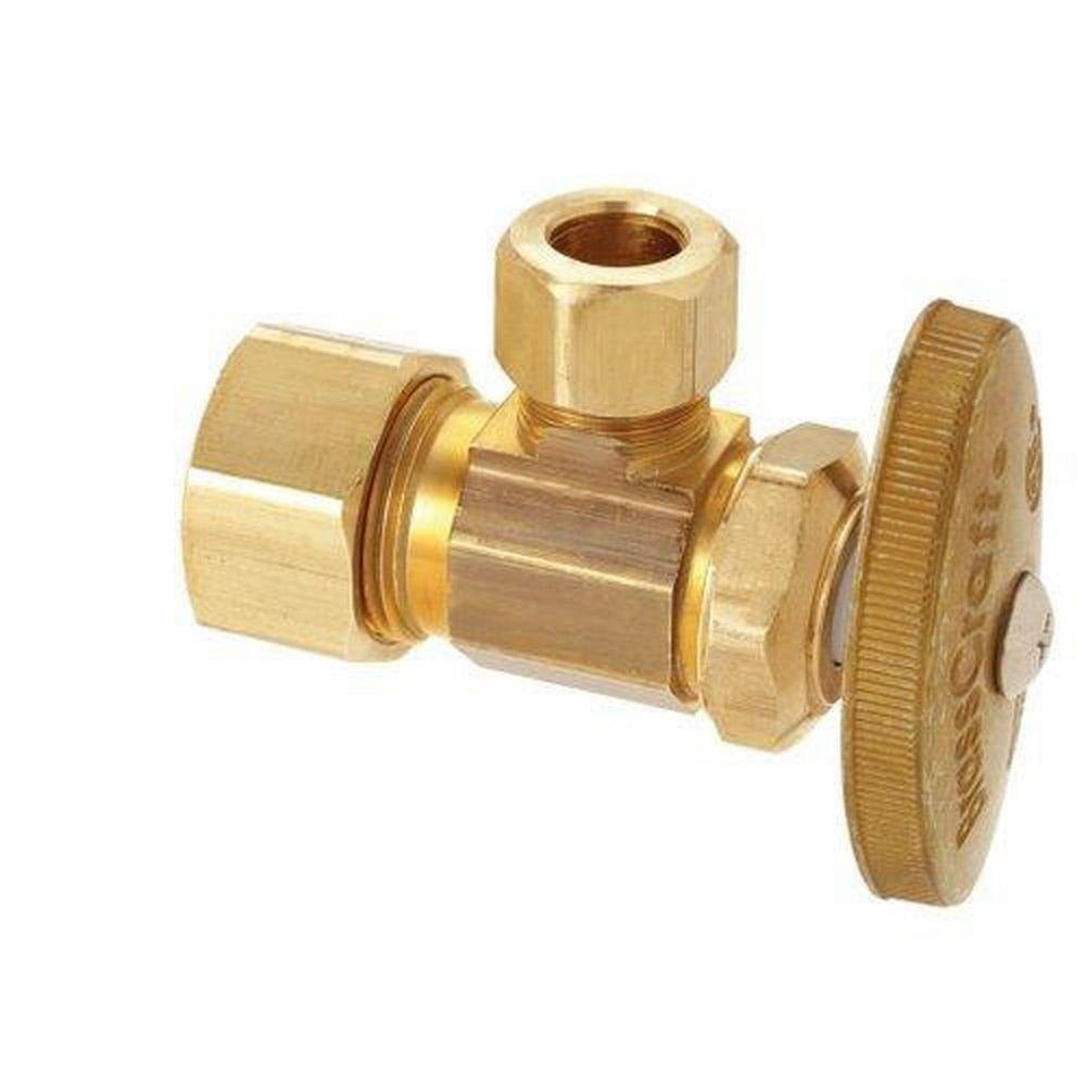 BRASSCRAFT Brasscraft PR19X R 1/2 x 3/8 in Solvent Weld x OD Compression Angle Supply Stop Valve (Angle) BPR19XR