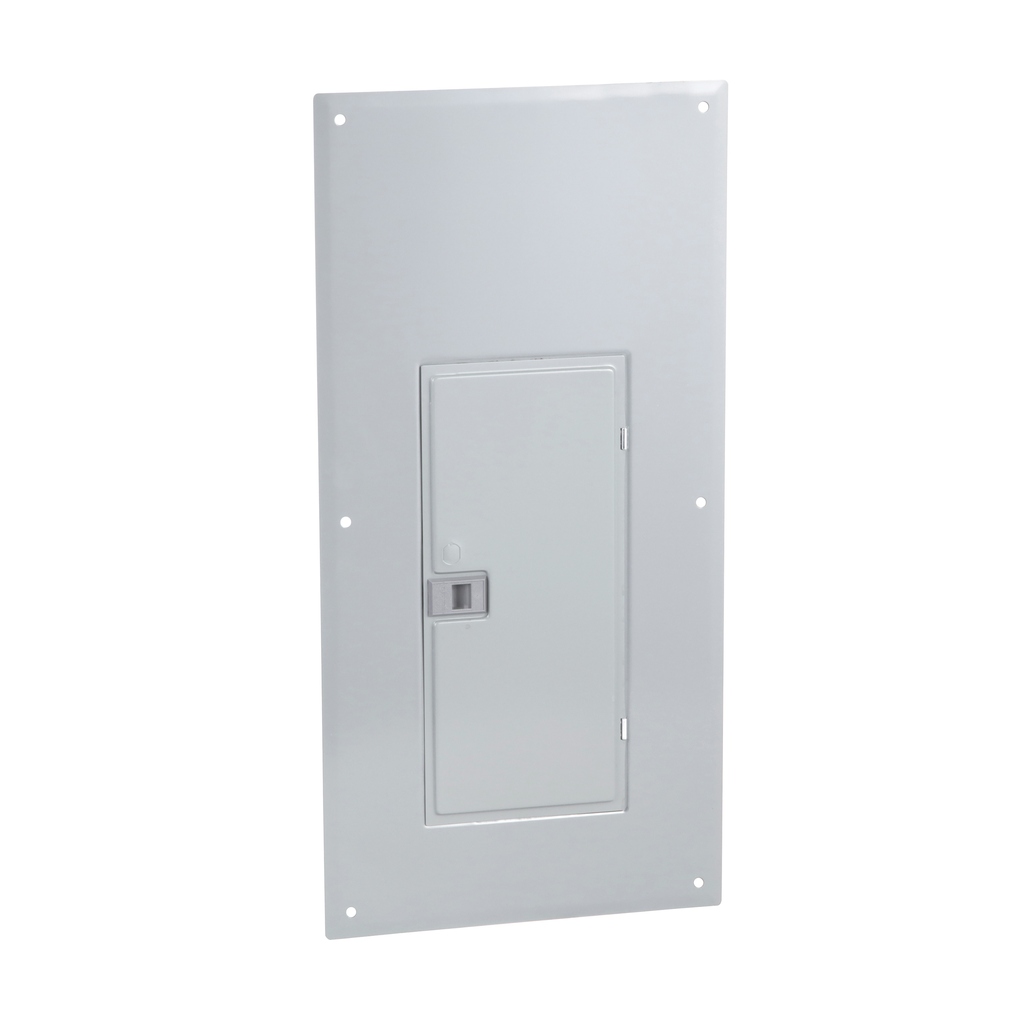 Square D QOC30UF Load Center Cover, 30 Circuits, Flush-Mount, NEMA-1, Gray