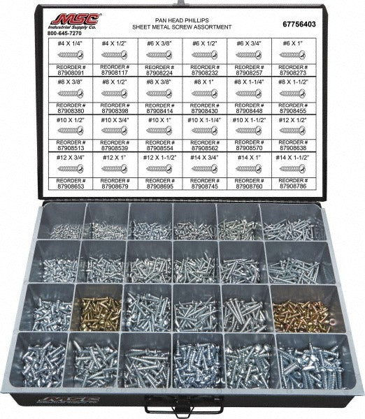 VALUE COLLECTION Value Collection 67756403 Sheet Metal Screw Assortment 2000 Pc
