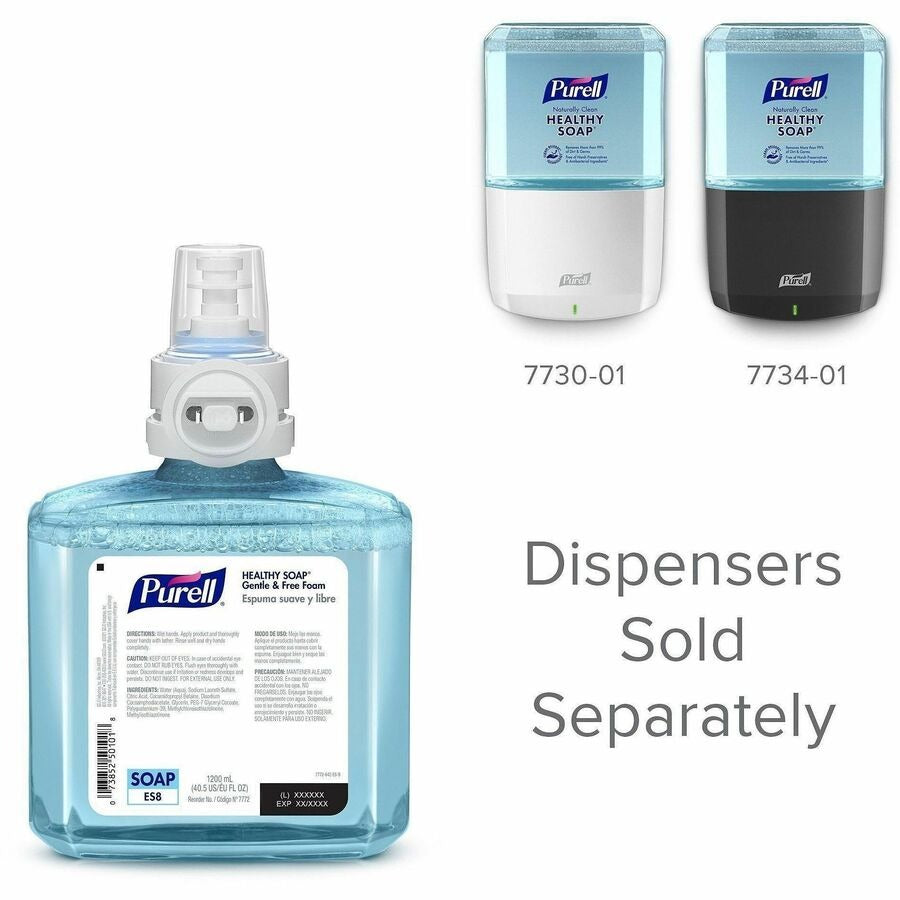 GOJO Gojo GOJ777202 Purell ES8 Healthy Soap Gentle & Free Foam 1.27 Quart 2/Carton GOJ777202