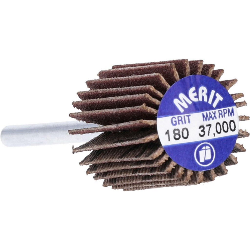 MERIT Merit Abrasives 08834137543 Mounted Flap Wheel 180 Grit