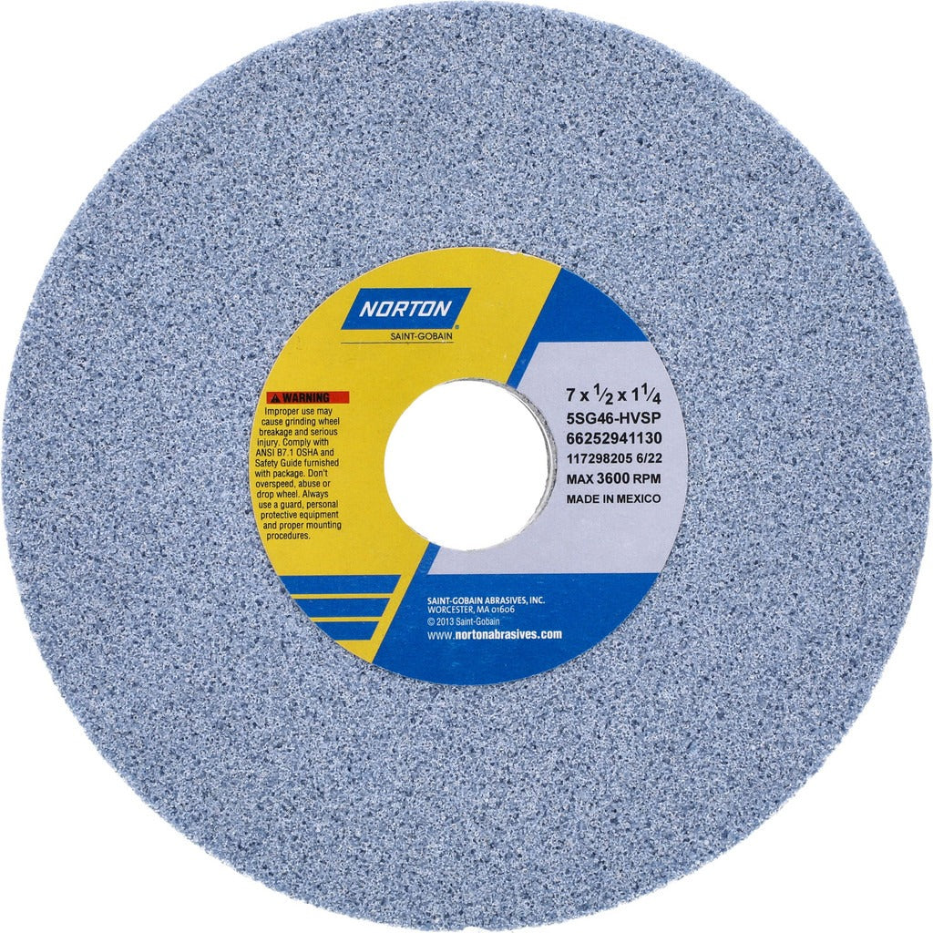 NORTON Norton 66252941130 Surface Grinding Wheel 46 Grit 7 in