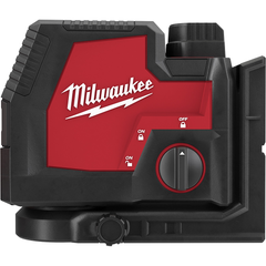 Milwaukee 352221 USB Rechargeable Green Cross Line and Plumb Points Laser