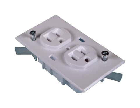 US HARDWARE US Hardware E-162C Mobile Home Duplex Outlet