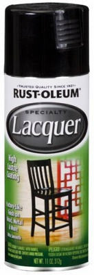 RUST-OLEUM Rust-oleum 1905-830 Gloss Black Lacquer Spray Paint 11 Oz