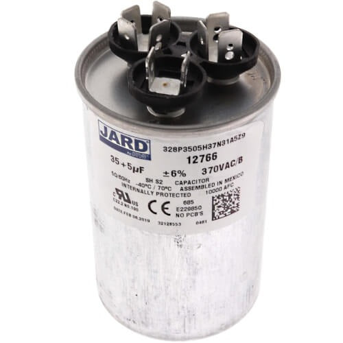 LENNOX Lennox 89M73 Dual Capacitor 35/5 MFD 370V Round 100335-05