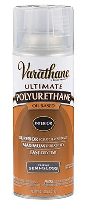 RUST-OLEUM Rust-oleum 6081 Varathane Polyurethane Spray Semi Gloss 12 Oz