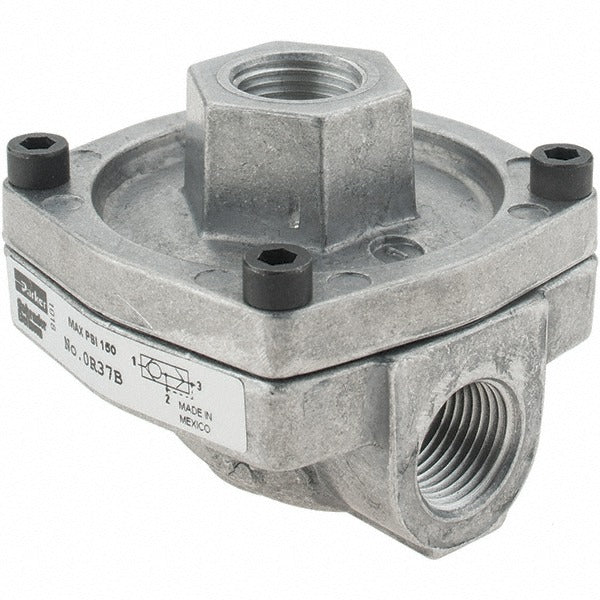 PARKER Parker 0R37B Quick-exhaust Valve 3/8 in 200 Psi Aluminum