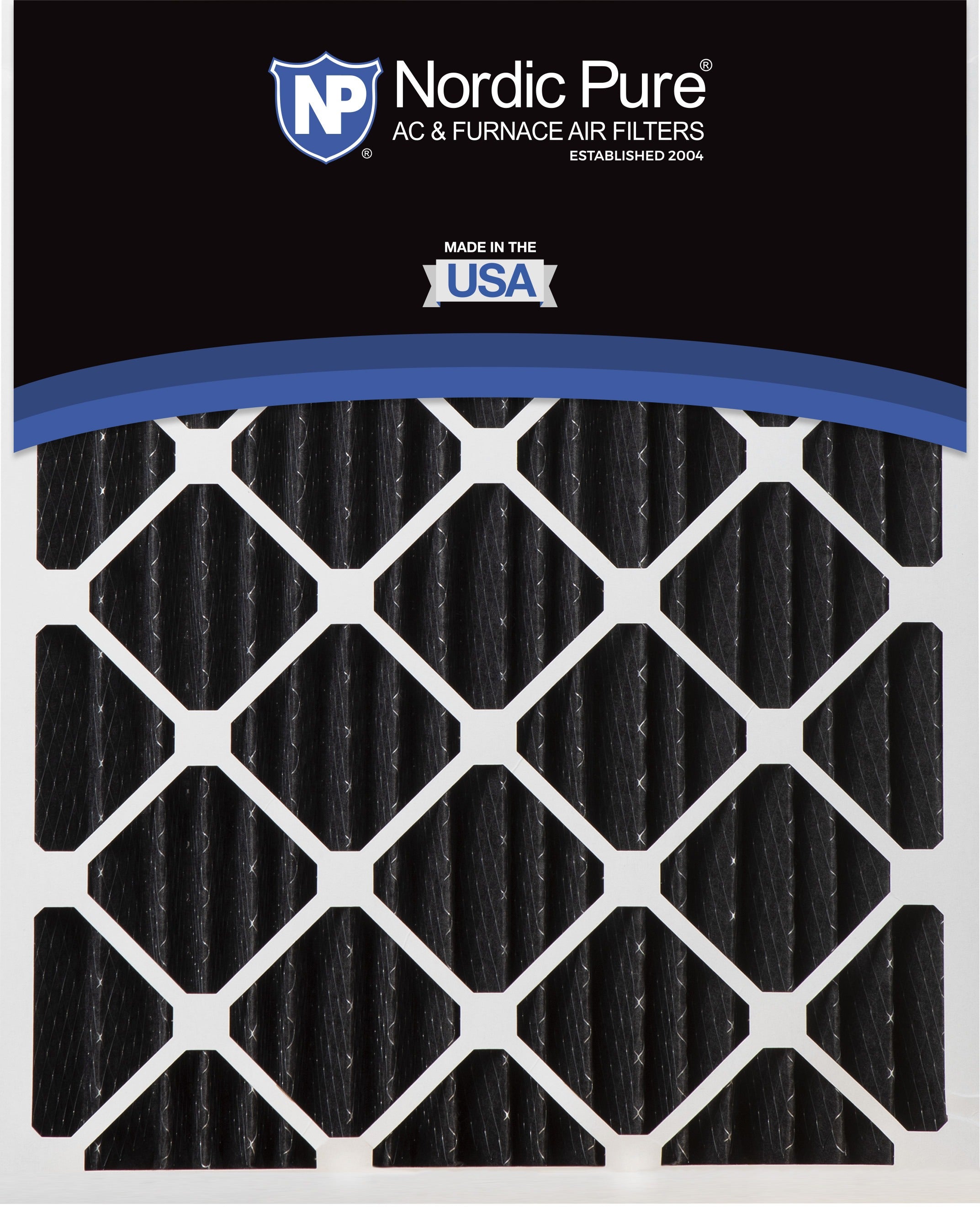 NORDIC PURE Nordic Pure 20x25x5HPCP-1 Merv 8 Carbon Furnace Filter
