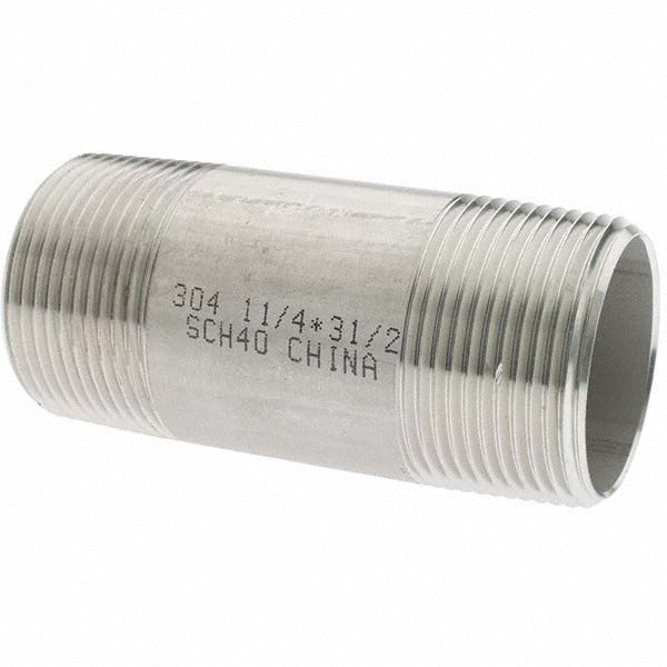 VALUE COLLECTION Value Collection 4BN11/4*31/2 Ss Pipe Nipple 1-1/4 in Sch 40