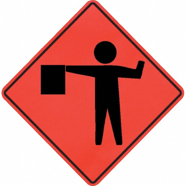 PRO-SAFE Pro-safe 07-800-4006-L Traffic Control Sign Triangle 48in