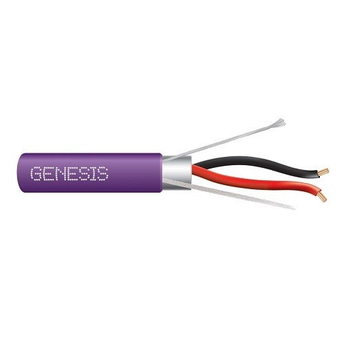 SOUTHWIRE Genesis Cable 32021110 22/2 Plenum Security Cable Purple