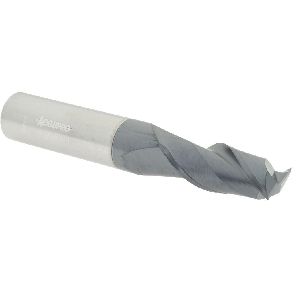 ACCUPRO Accupro 12181451 Square End Mill 29/64 in 2 Flute Carbide