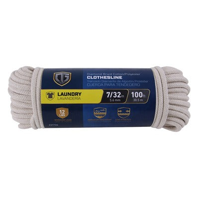RICHELIEU Richelieu America Ltd. 641891 Cotton Clothesline 7/32 in X 100 Ft