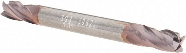 KYOCERA SGS PRECISION TOOLS Sgs 39621 Square End Mill 3/16 in 4 Flute Solid Carbide