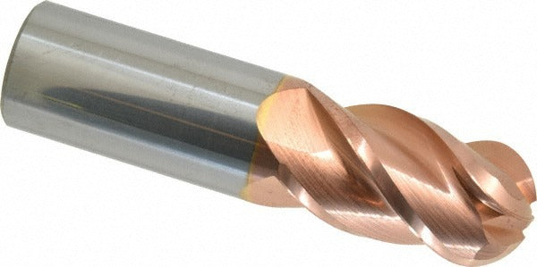 ACCUPRO Accupro 12184569 Ball End Mill 1 in 4 Flute Solid Carbide Ticn