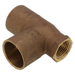 Everflow CFCT1121-NL | 1 x 1/2 x 1 NOM Cast Brass Reducing Tee C x F x C Lead Free