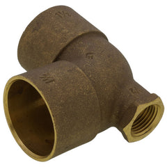 Everflow CFCT1501-NL 1-1/2 x 1/2 x 1-1/2 NOM Cast Brass Reducing Tee C x F x C Lead Free